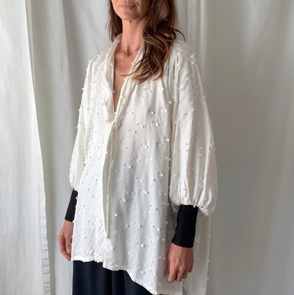 Rachel Comey kent blouse, navy blue, nwt - Picture 10 of 10